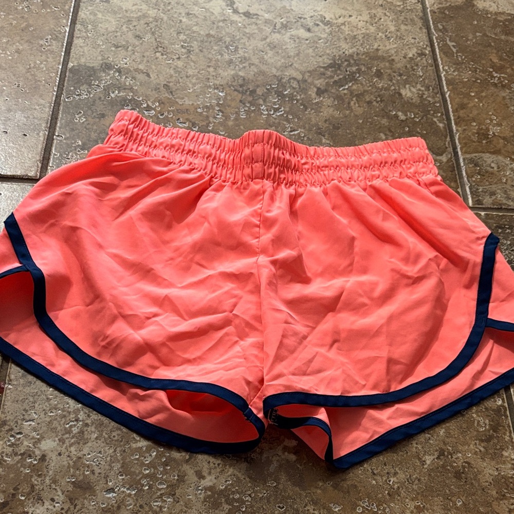 Athletic Works Women's Pink Shorts with Blue Trim
